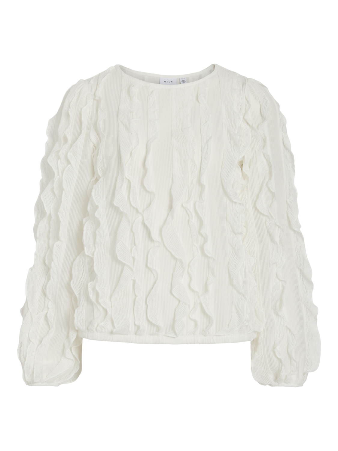 Eva Flounce Top (Cloud Dancer)