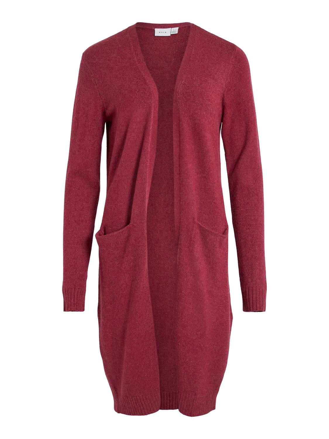 Sian Longline Cardigan (Beet Red)