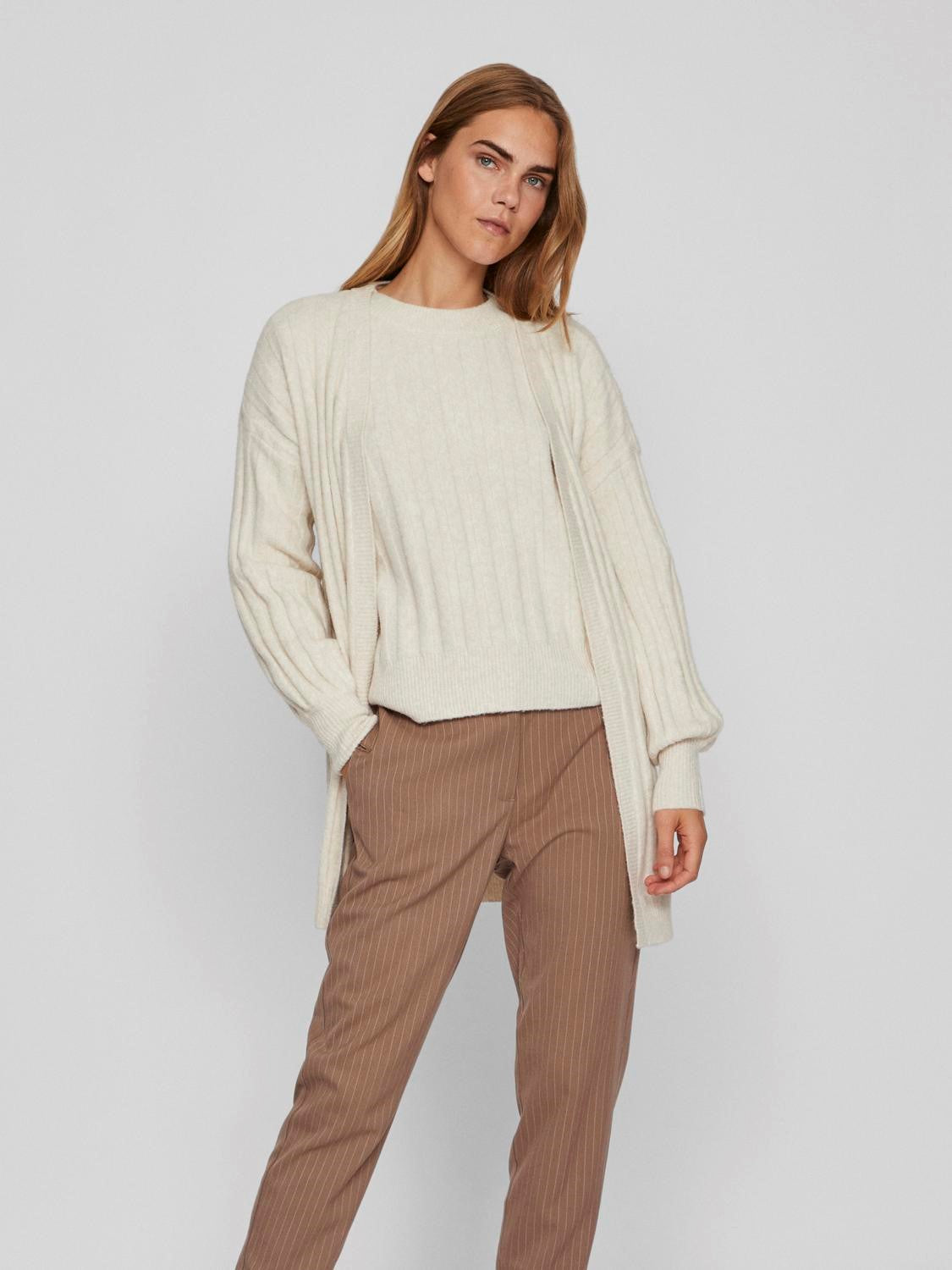 CIA OPEN CARDIGAN (NATURAL MELANGE)