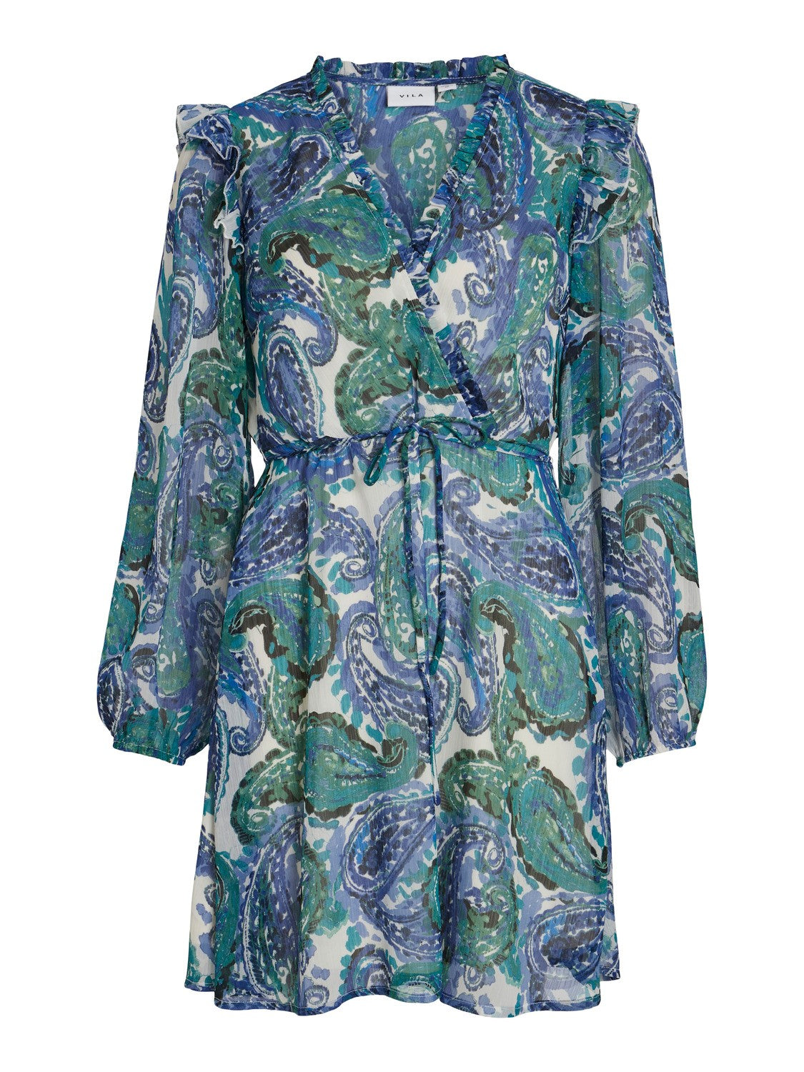 FALIA V-NECK DRESS (LAPIS BLUE)