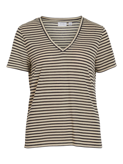 Sky V-Neck T-Shirt (Black Beauty/Gold)