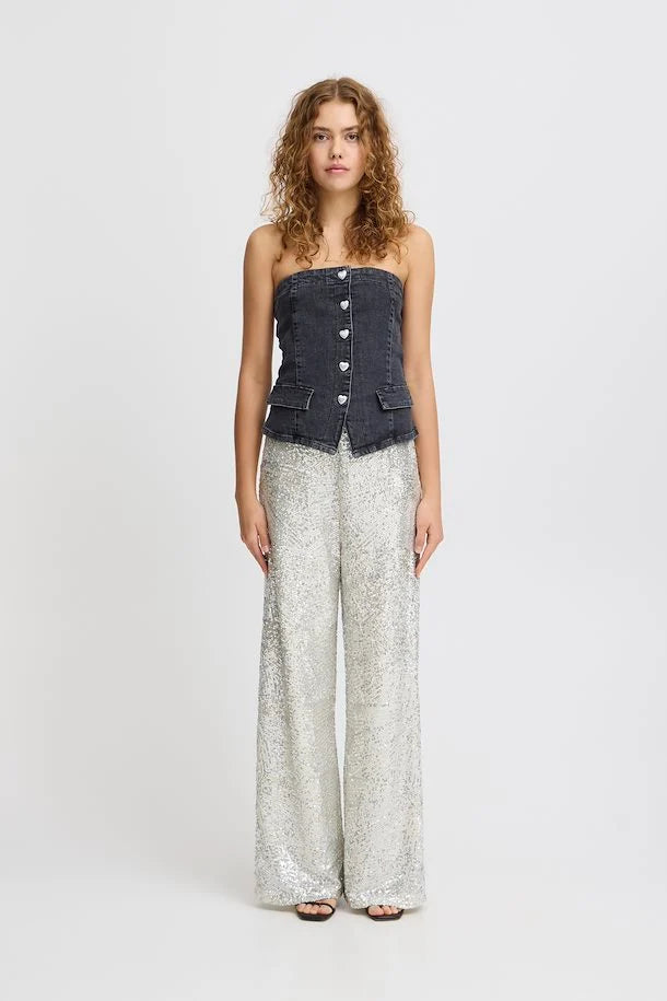 Braidy Bandeau Top (Washed Black)