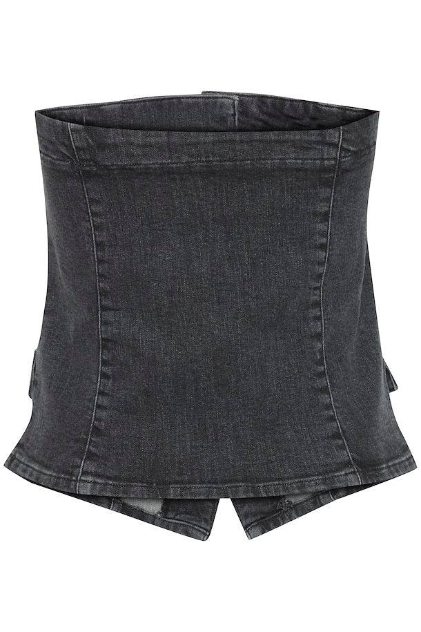 Braidy Bandeau Top (Washed Black)