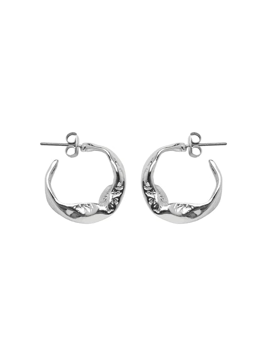 GIA HOOP EARRINGS (SILVER)