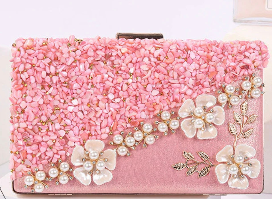 The Maeve Clutch Bag (Pink)