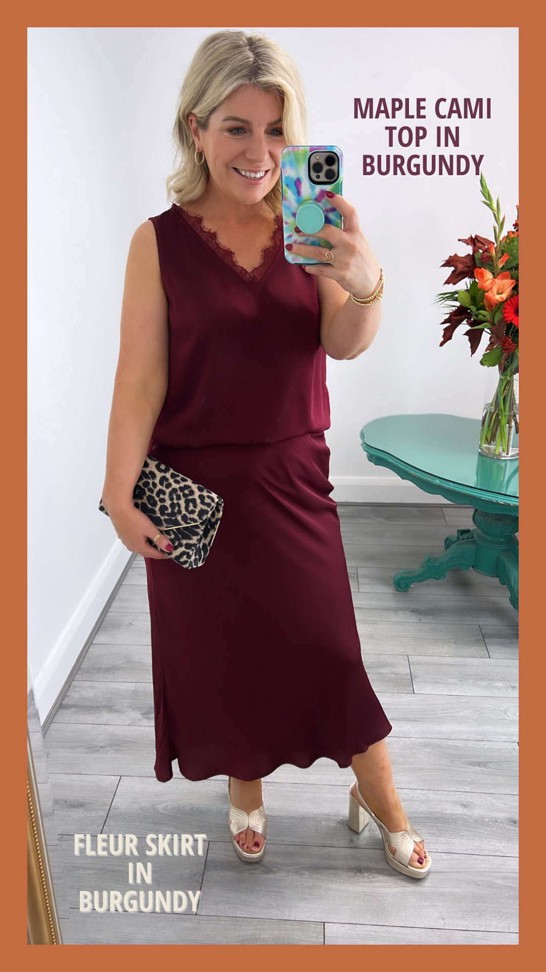 Maple Cami Top (Burgundy)