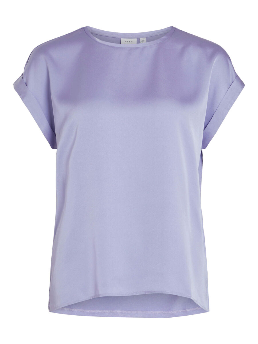 ELLE SATIN TOP (LAVENDER)