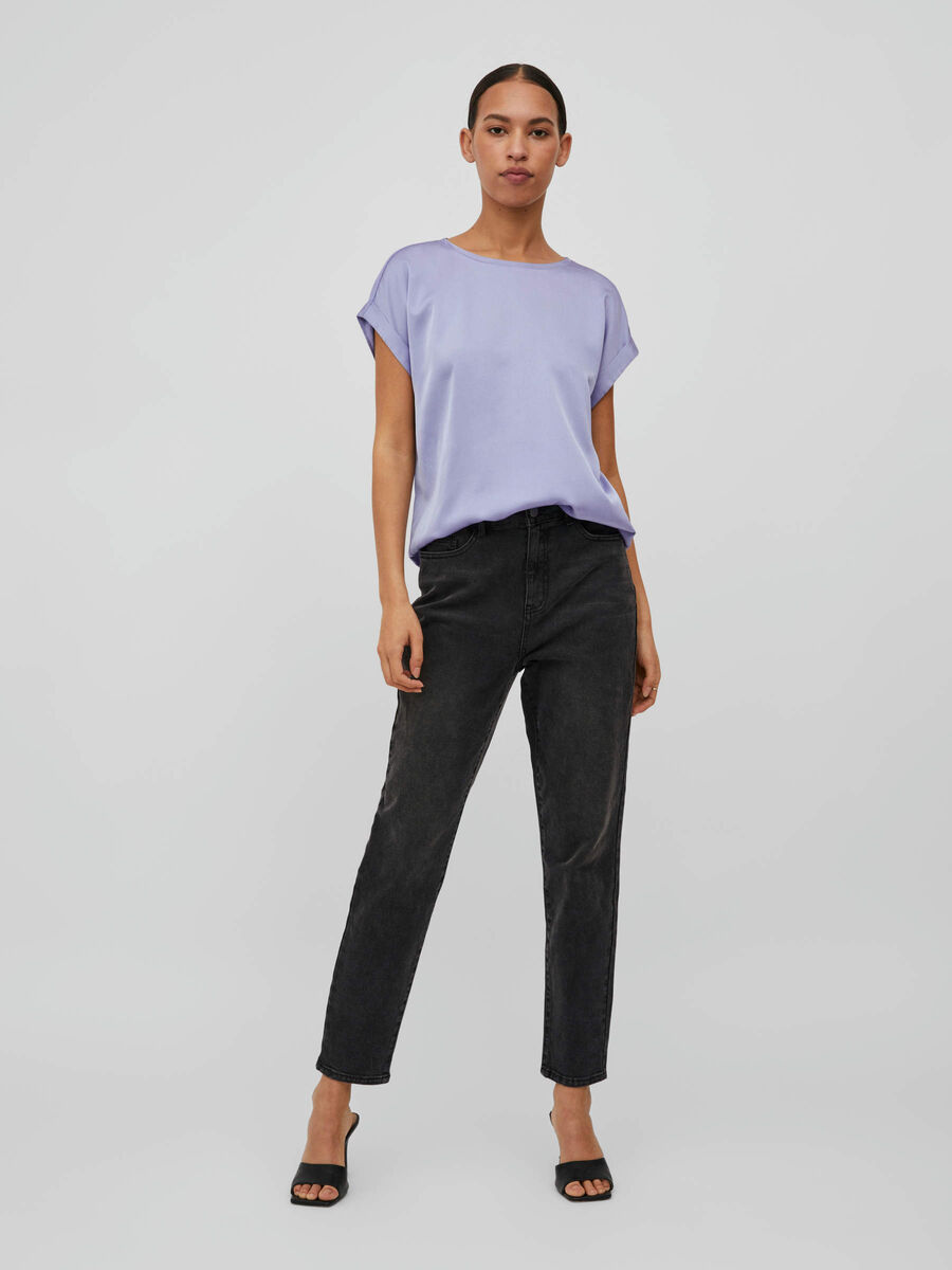 ELLE SATIN TOP (LAVENDER)