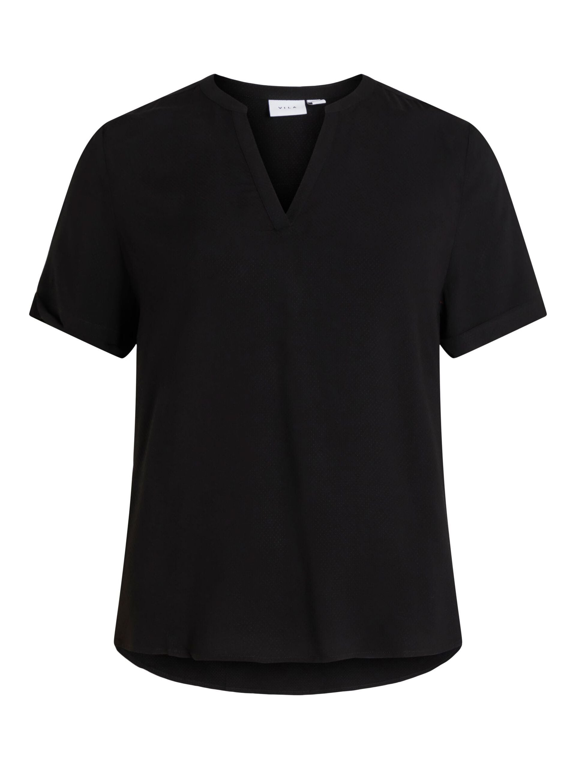 Roma V-Neck Top (Black)