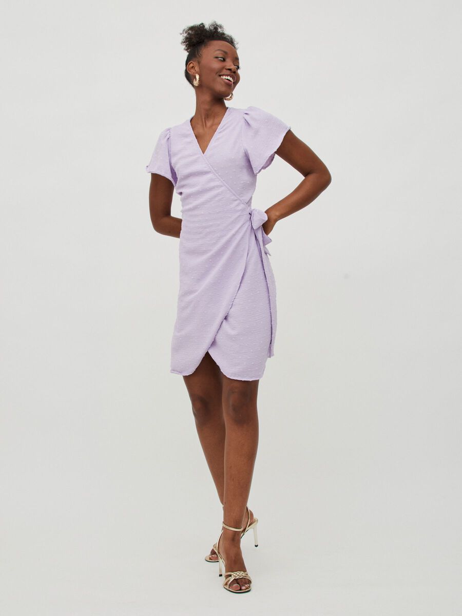 Viclarisa Wrap Dress (Lilac)