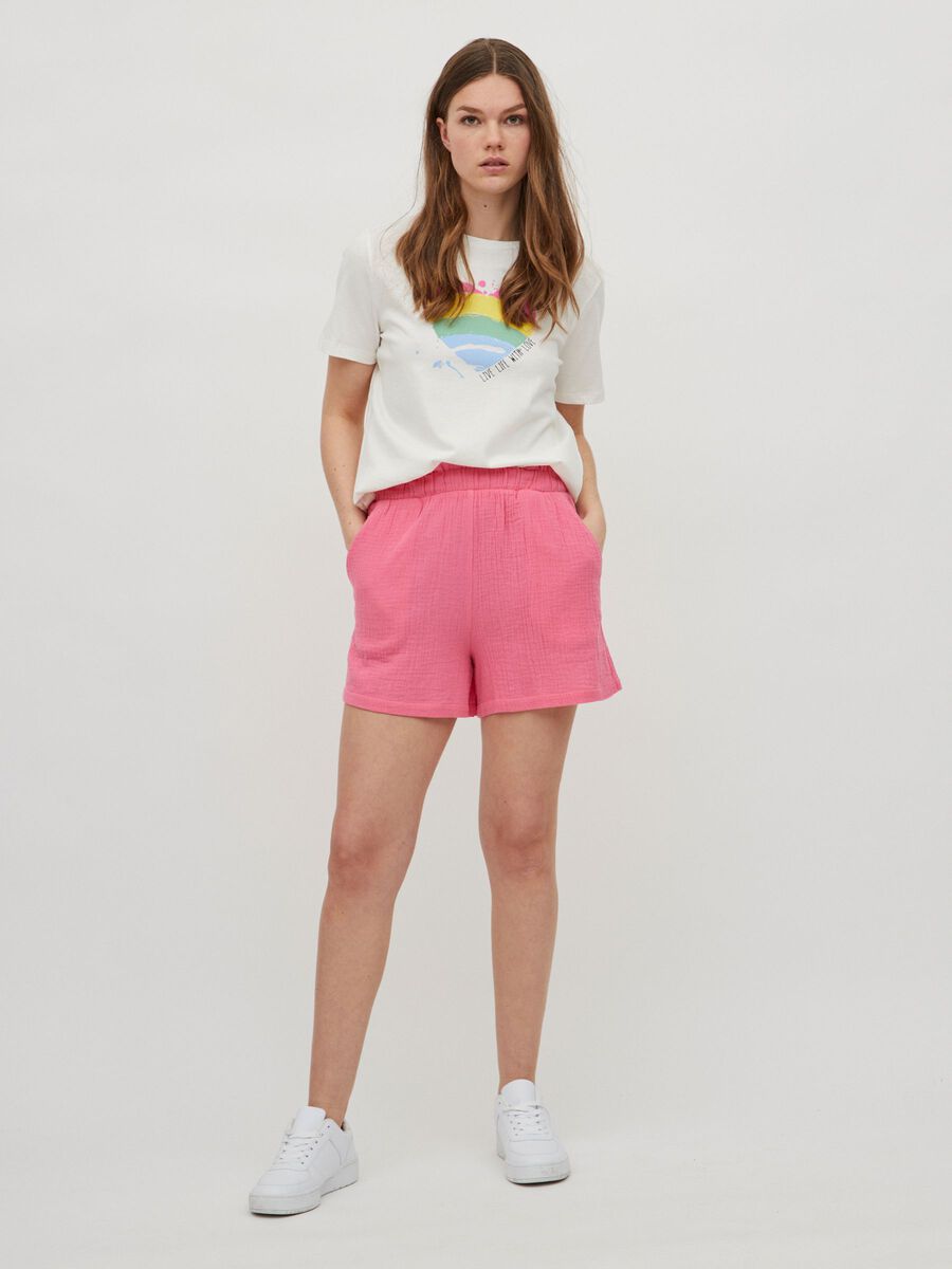 Rainbow Heart T-Shirt (Off White)