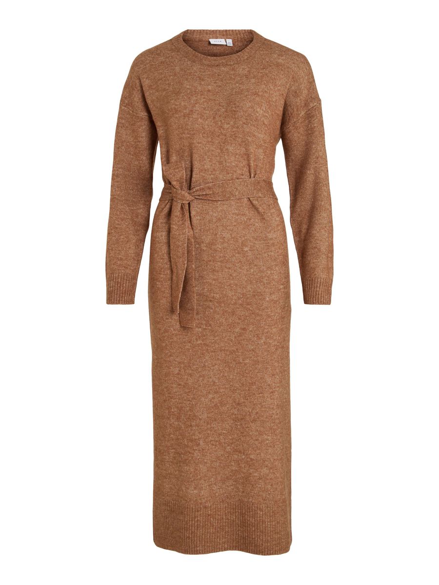 Cilia Long Knit Dress (Toasted Coconut)