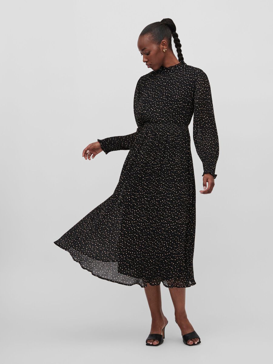 Vita High Neck Dress (Black)