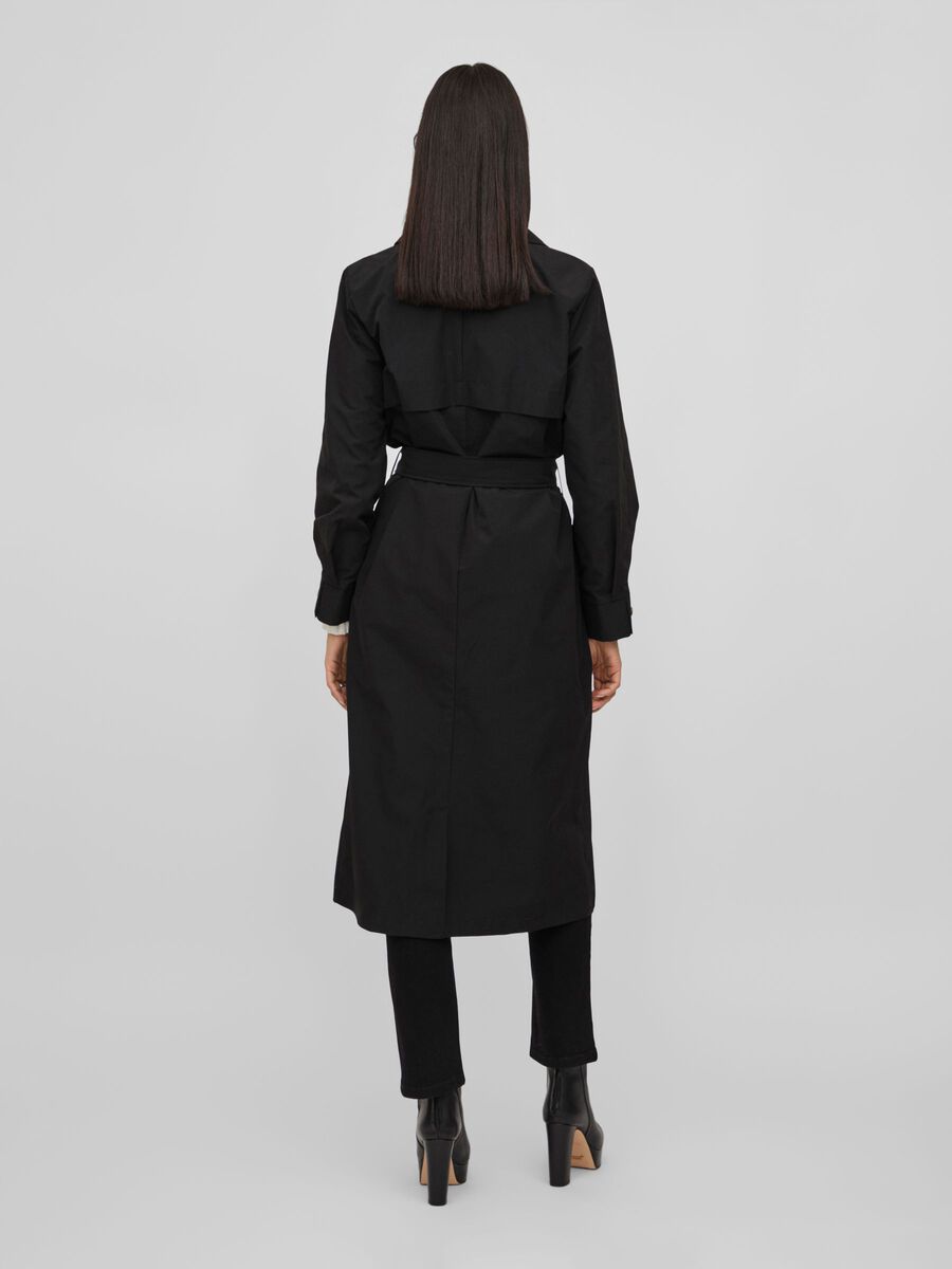Ersin Long Trench Coat (Black)