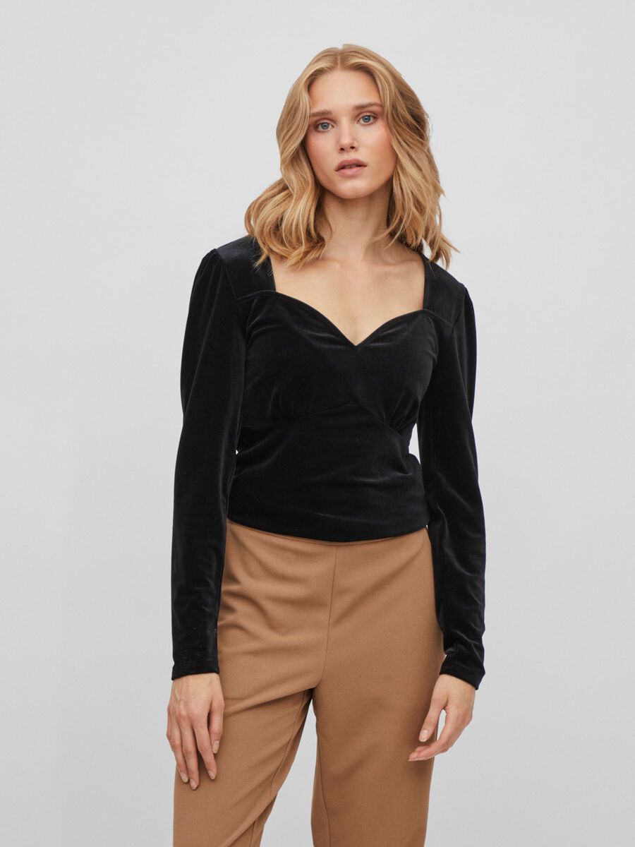 Elvo Sweetheart Top (Black)
