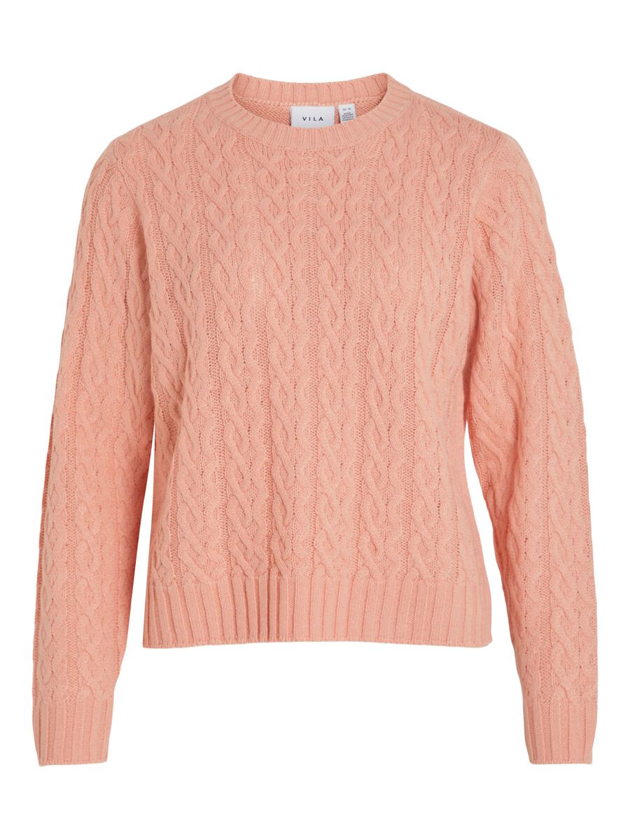 Ritda Cable Knit Jumper (Coral Cloud)