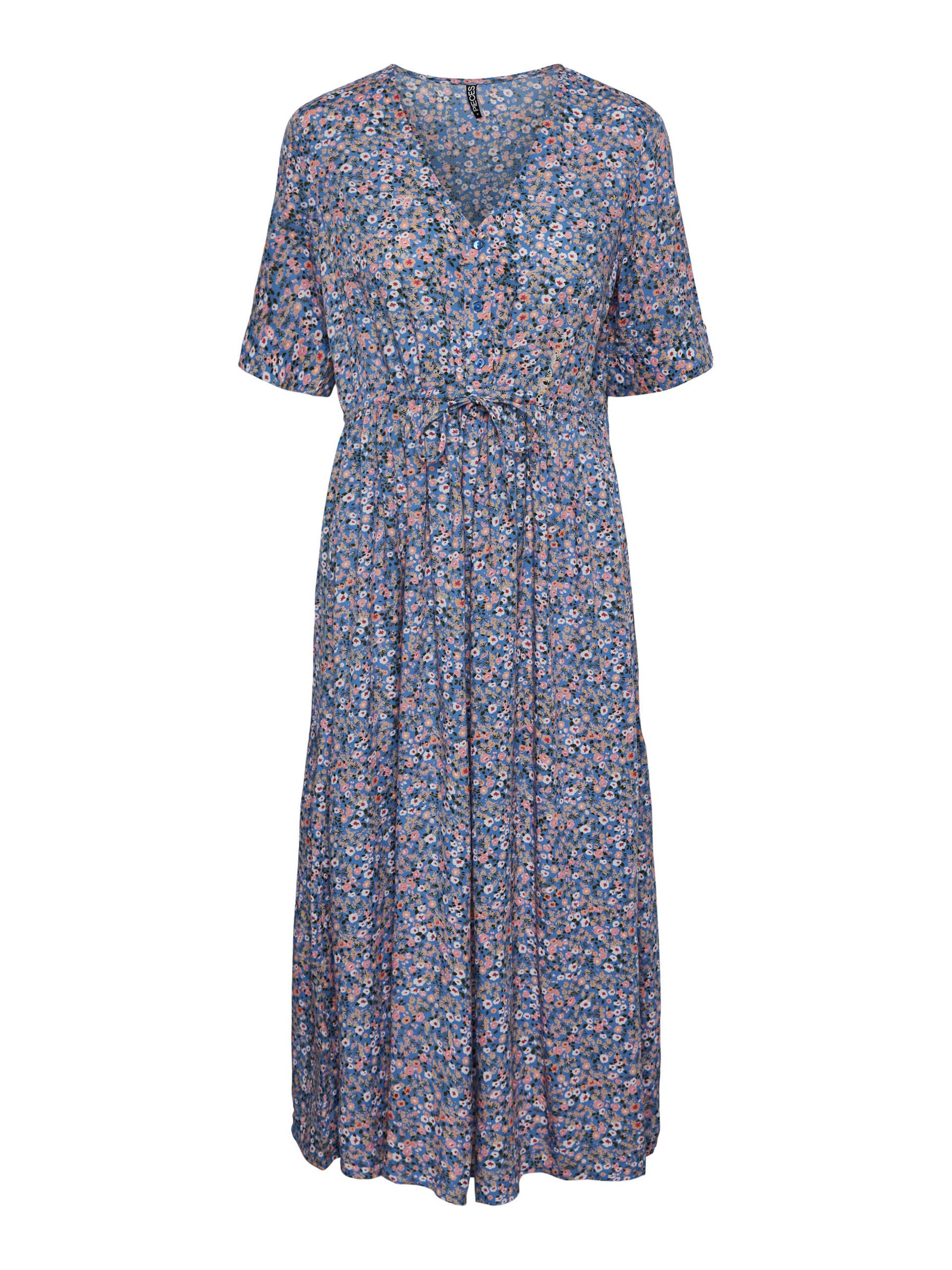 Niya Midi Dress (Marina Blue)