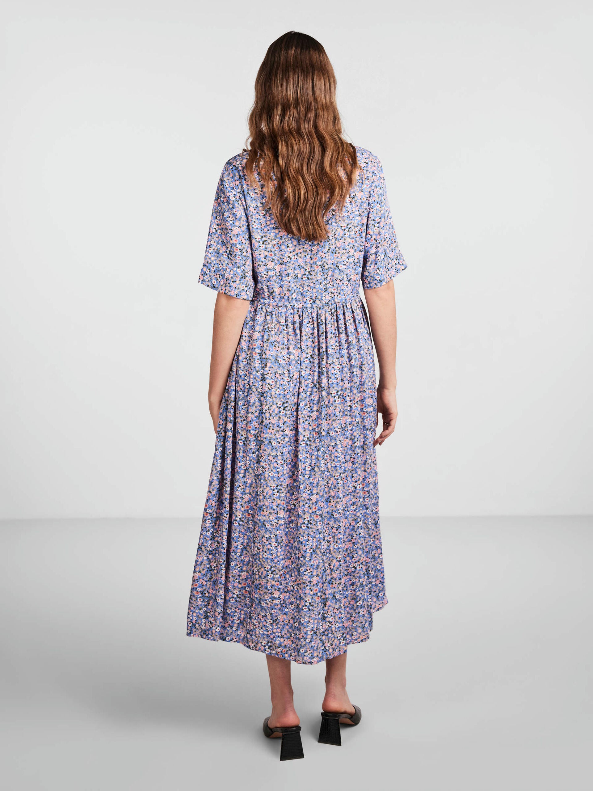 Niya Midi Dress (Marina Blue)