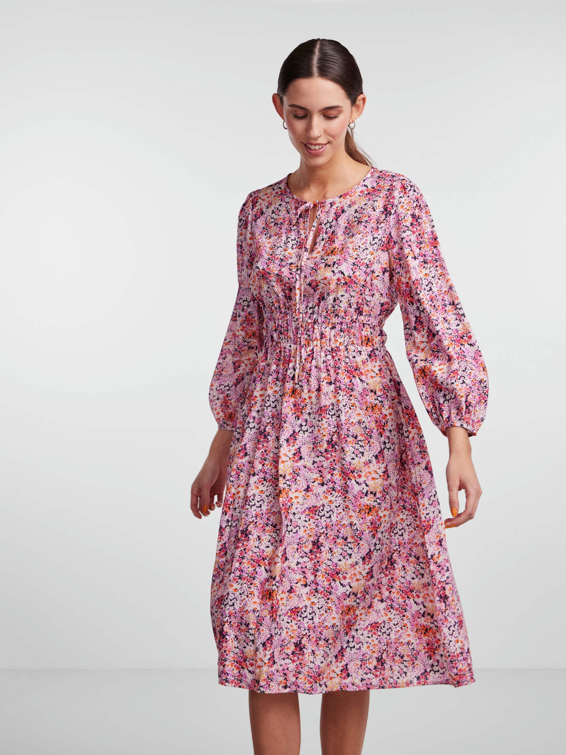 BRUNA MIDI DRESS (VIOLET FLOWER)