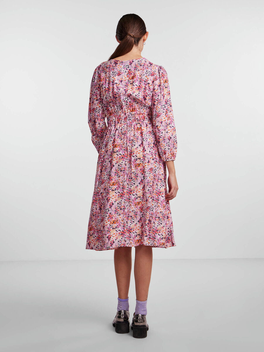 BRUNA MIDI DRESS (VIOLET FLOWER)