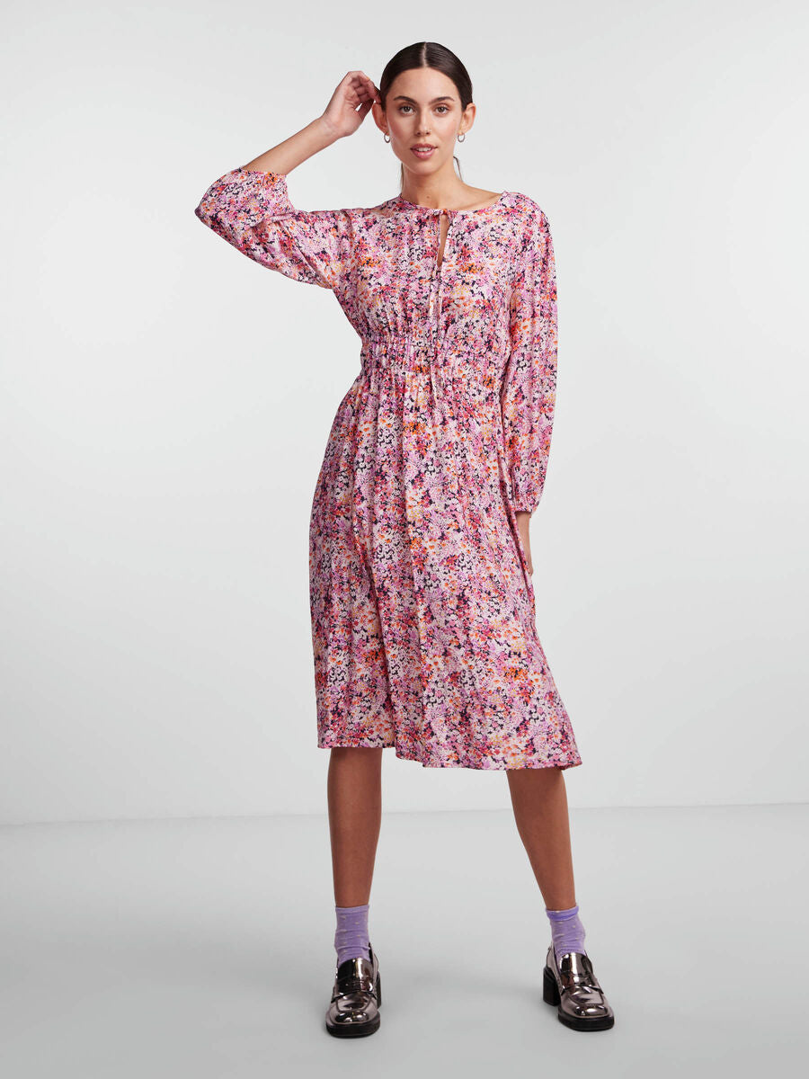 BRUNA MIDI DRESS (VIOLET FLOWER)