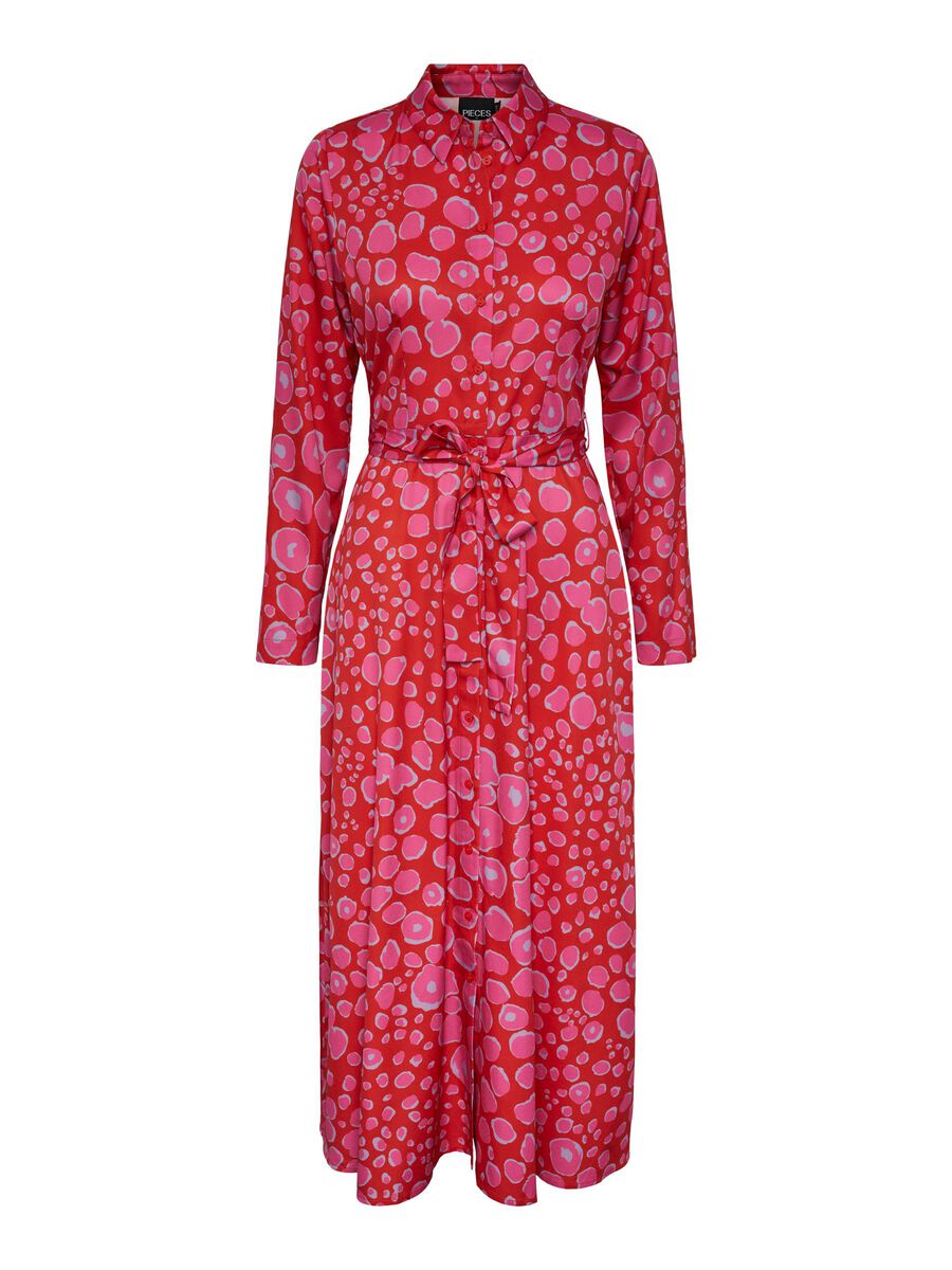 Nelly Shirt Dress (Flame Scarlet)