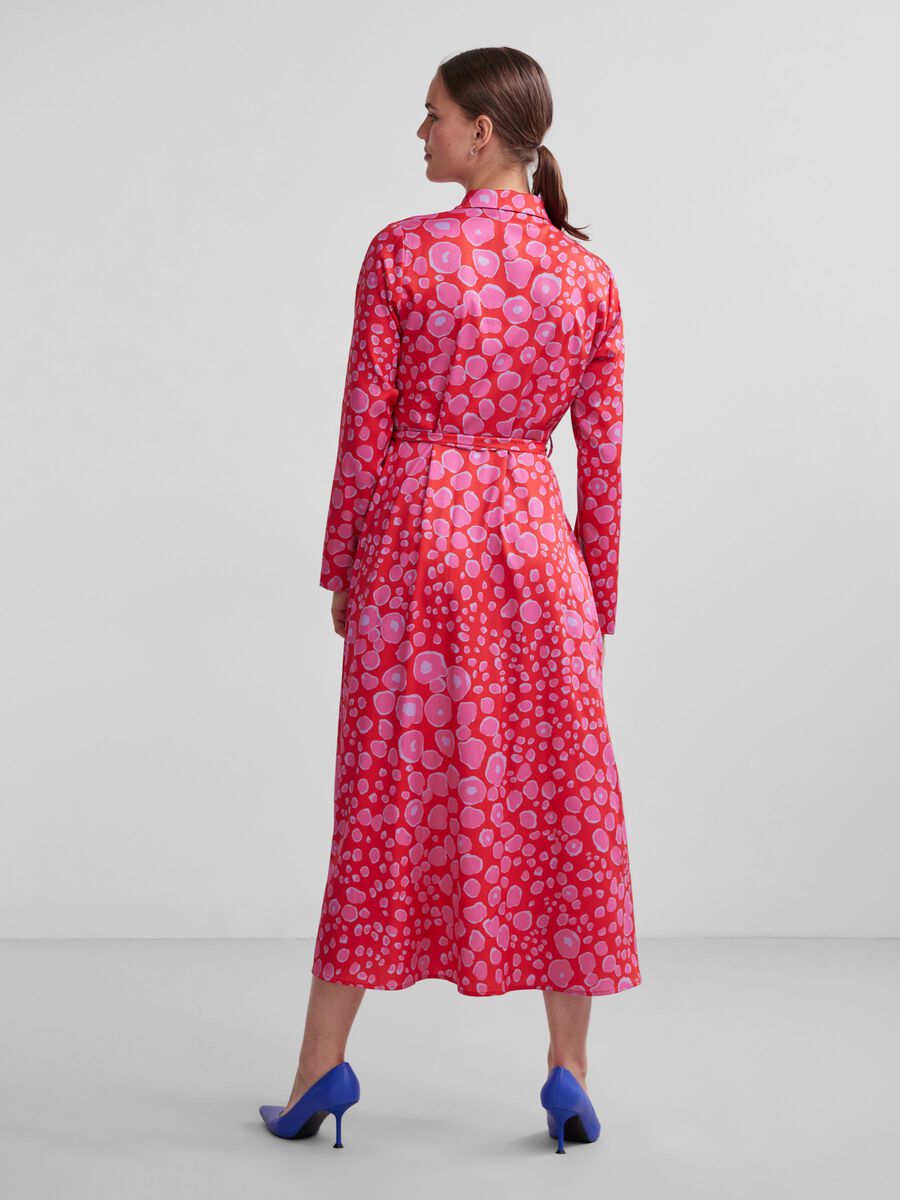 Nelly Shirt Dress (Flame Scarlet)