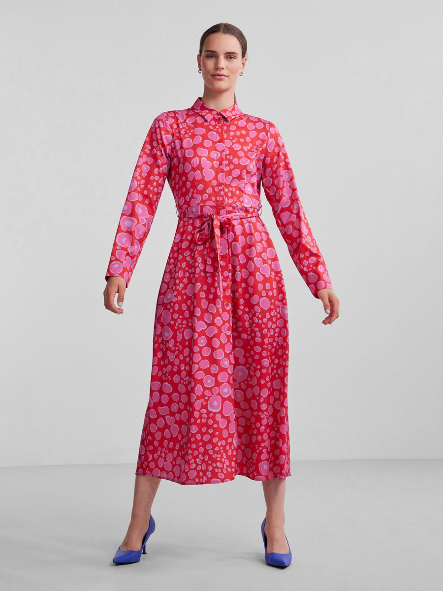 Nelly Shirt Dress (Flame Scarlet)