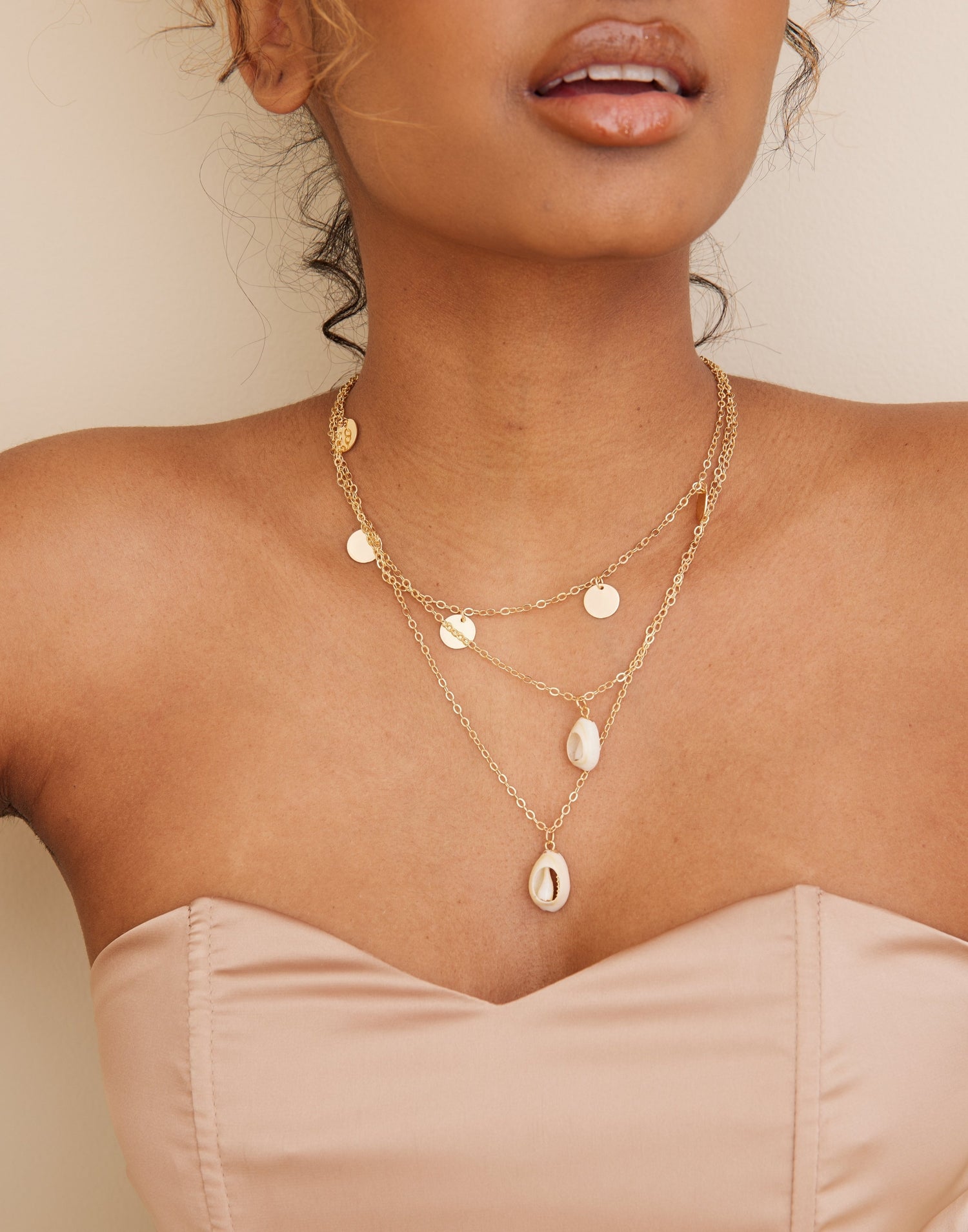 Pcvigola Combi Necklace (Gold)