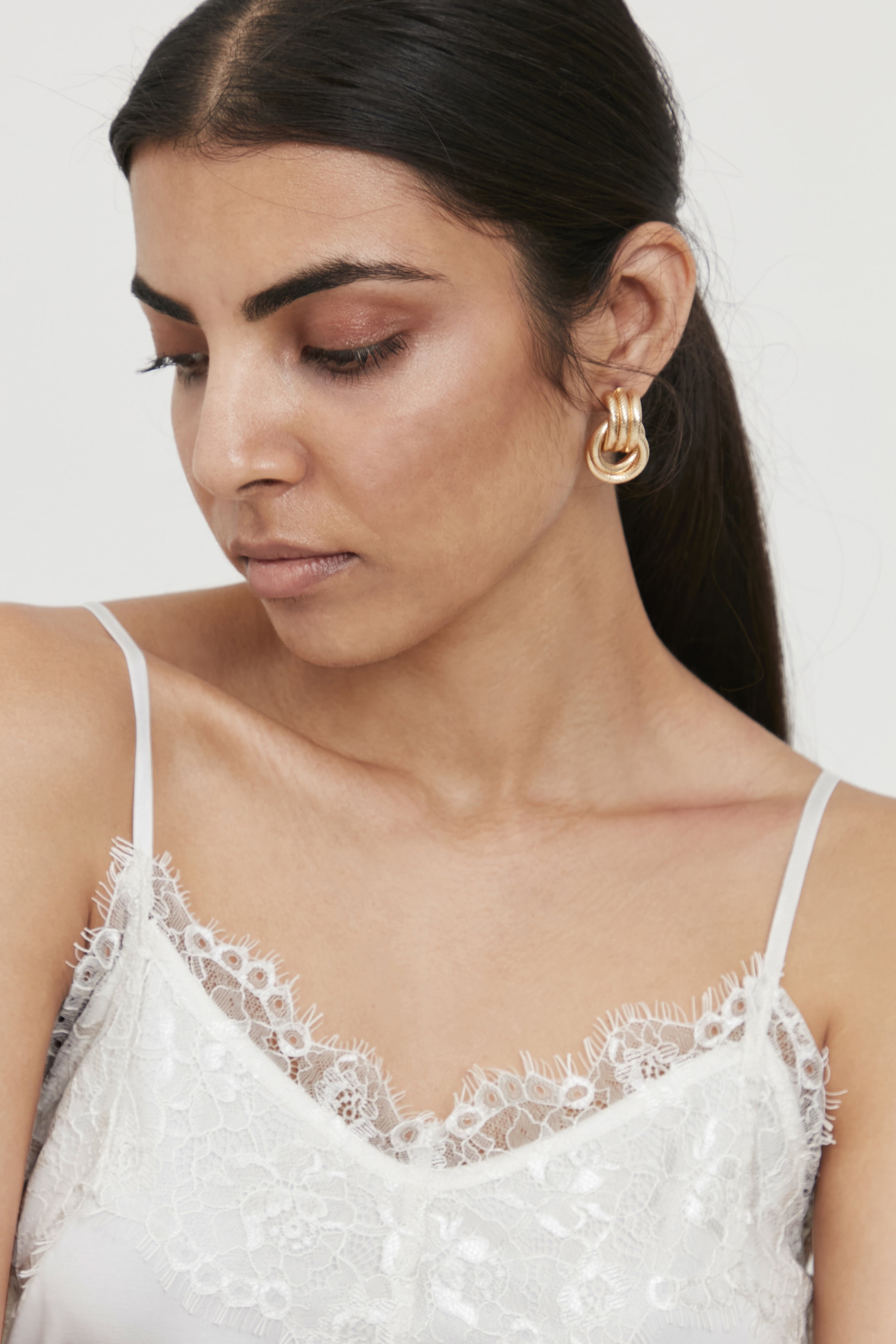 Adeline Lace Panel Cami (Cloud Dancer)