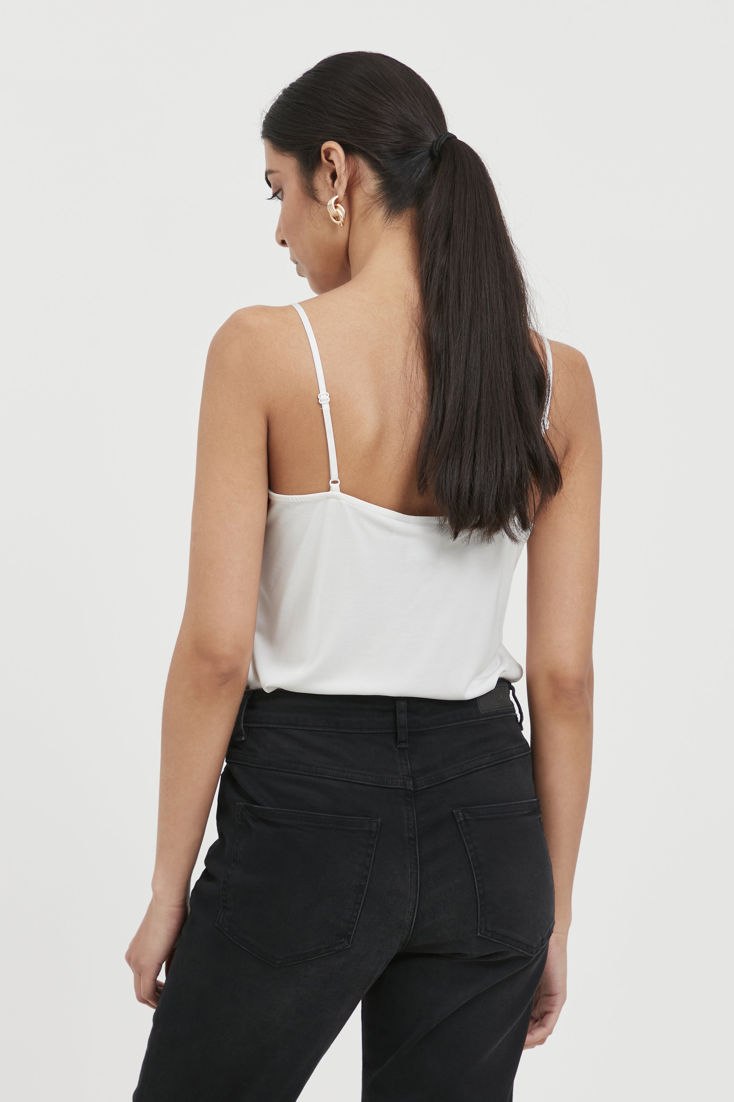 Adeline Lace Panel Cami (Cloud Dancer)