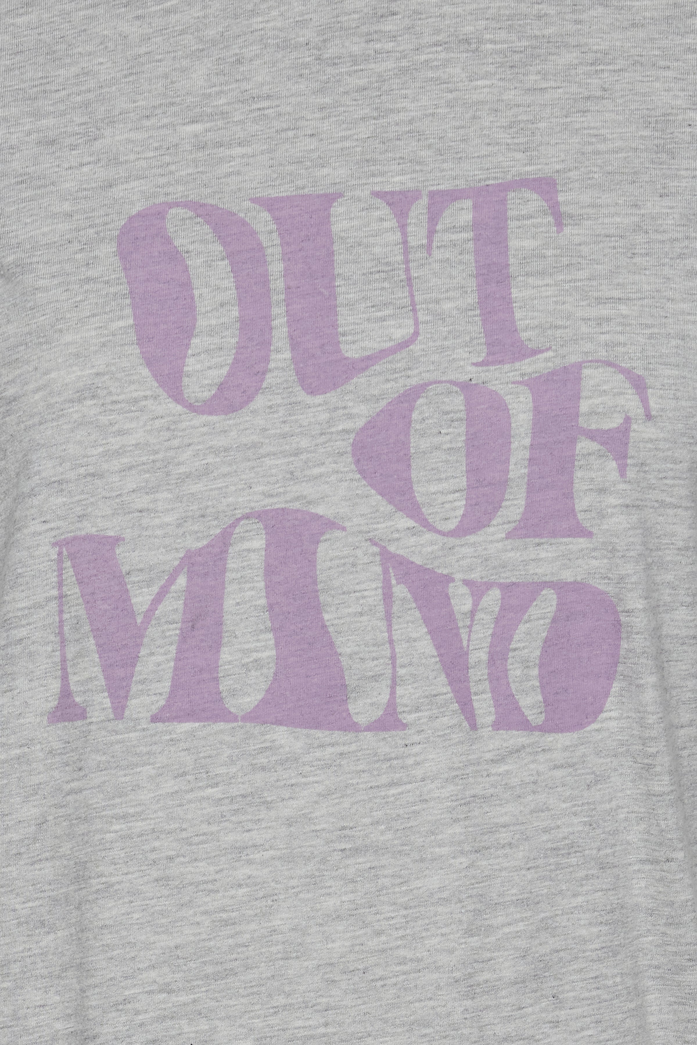 Out Of Mind Slogan Tee (Light Grey)