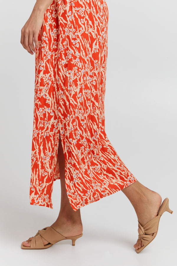 Vera Dress (Mandarin Red)