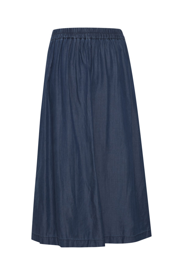 Lambrey Midi Skirt (Dark Blue)