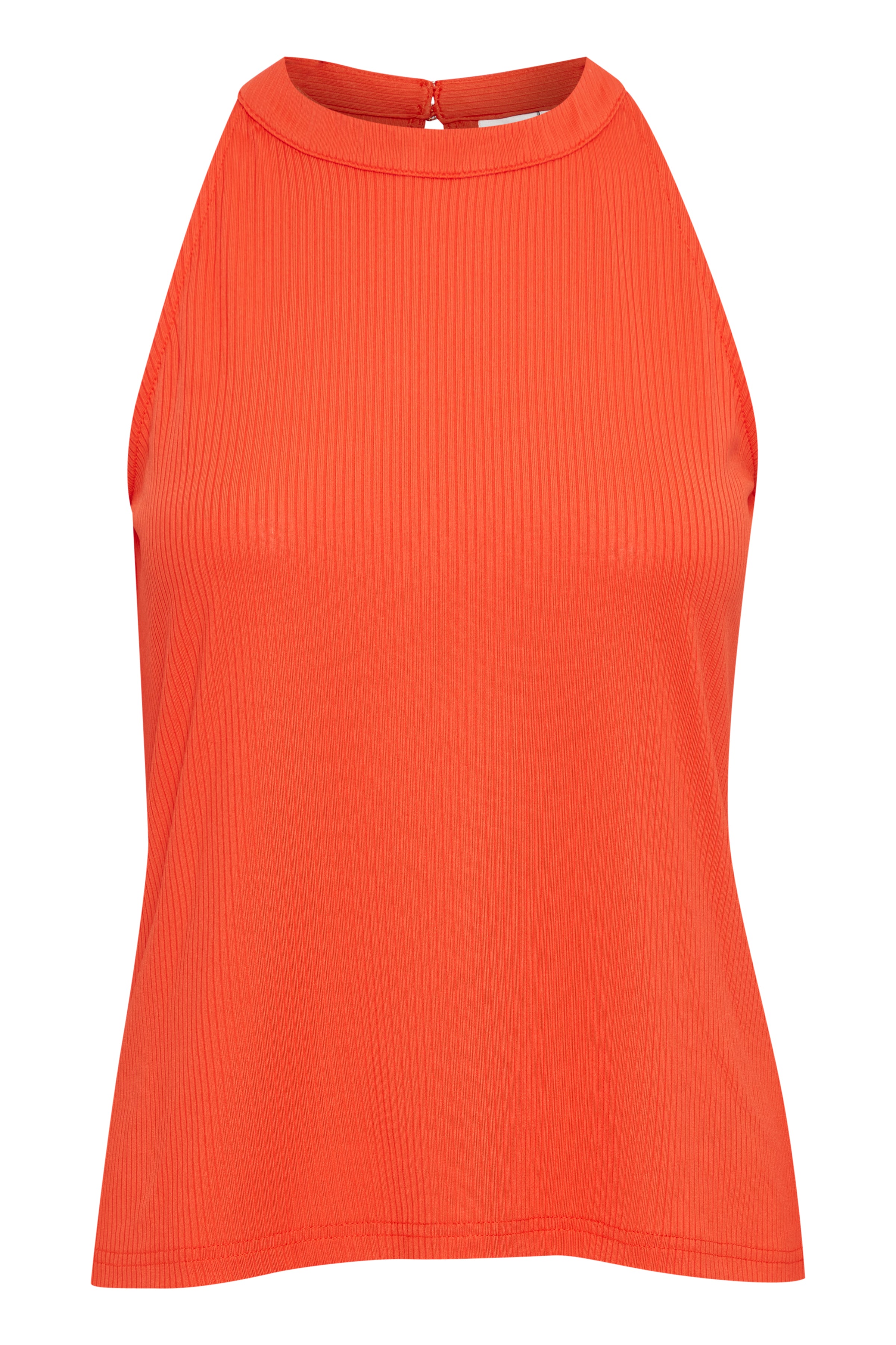 Inari Sleeveless Top (Mandarin Red)
