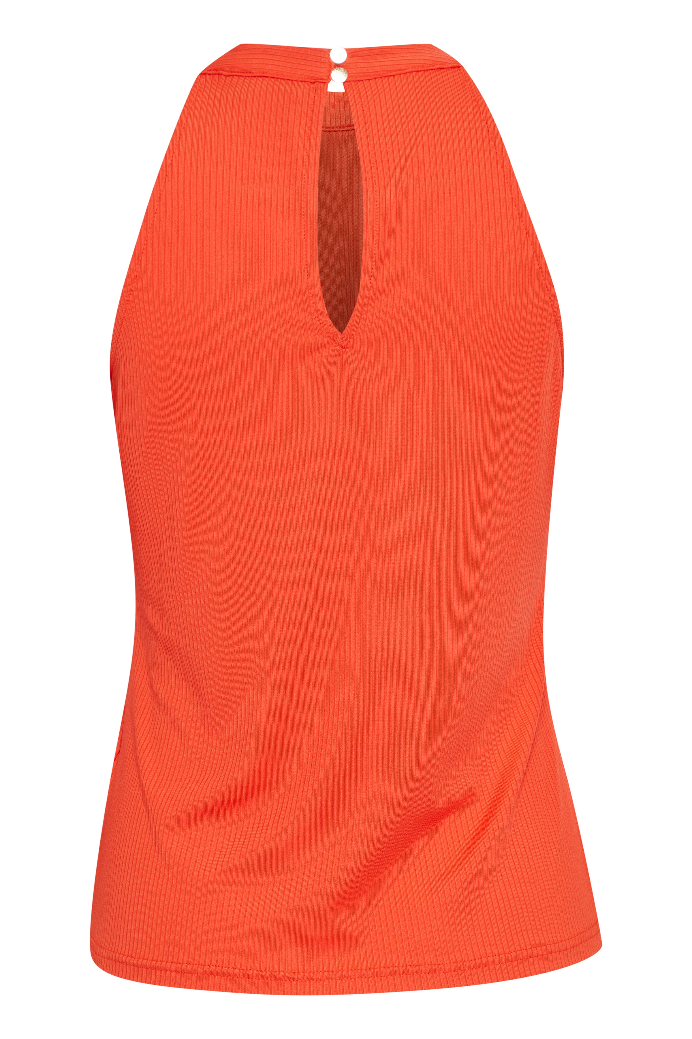 Inari Sleeveless Top (Mandarin Red)