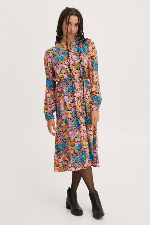 Ala Dress (Pink Multi Flower)