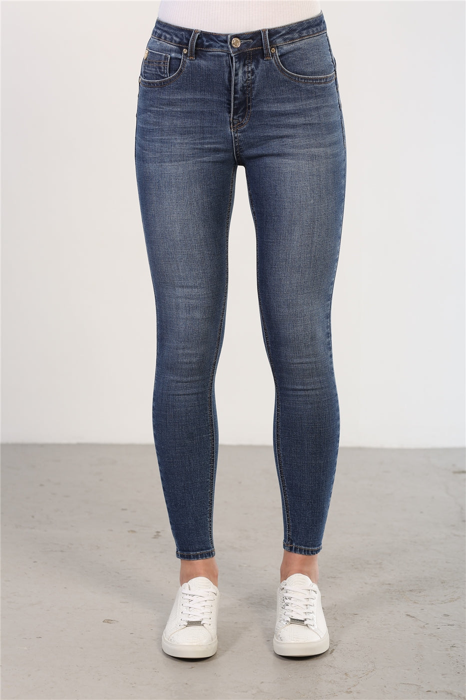 Toni Tummy Tuck Jeans | Short Leg (Mid Wash)