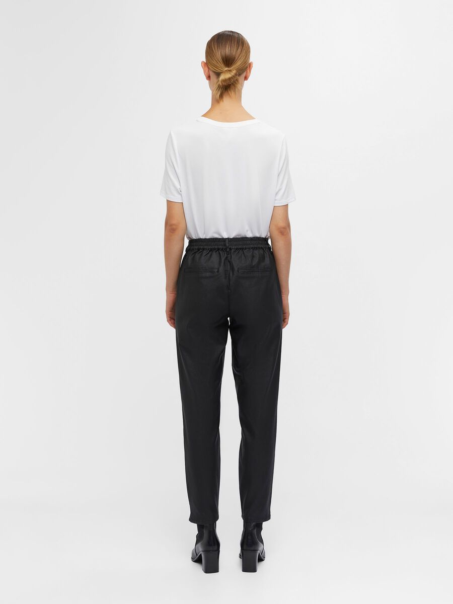 Lisa Coated Pants (Black)