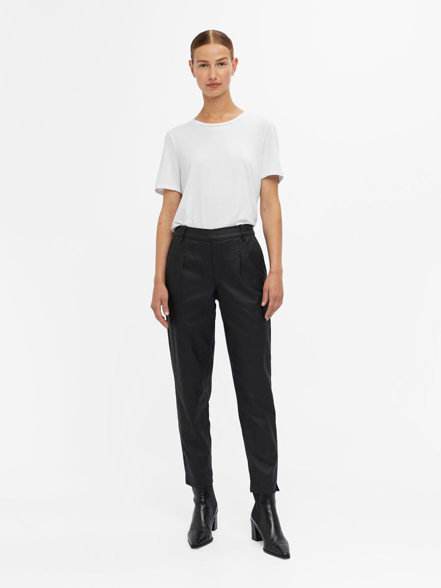 Lisa Coated Pants (Black)