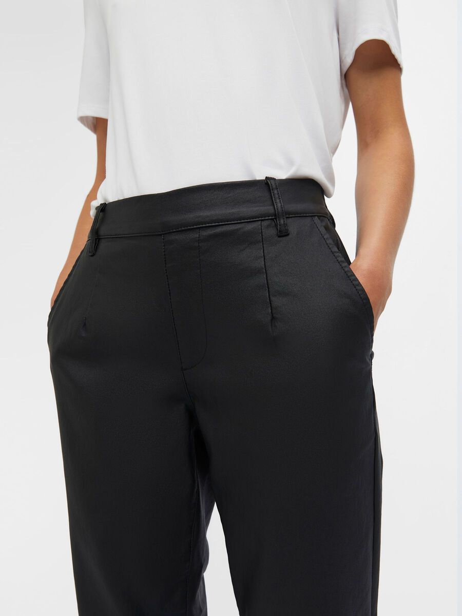 Lisa Coated Pants (Black)