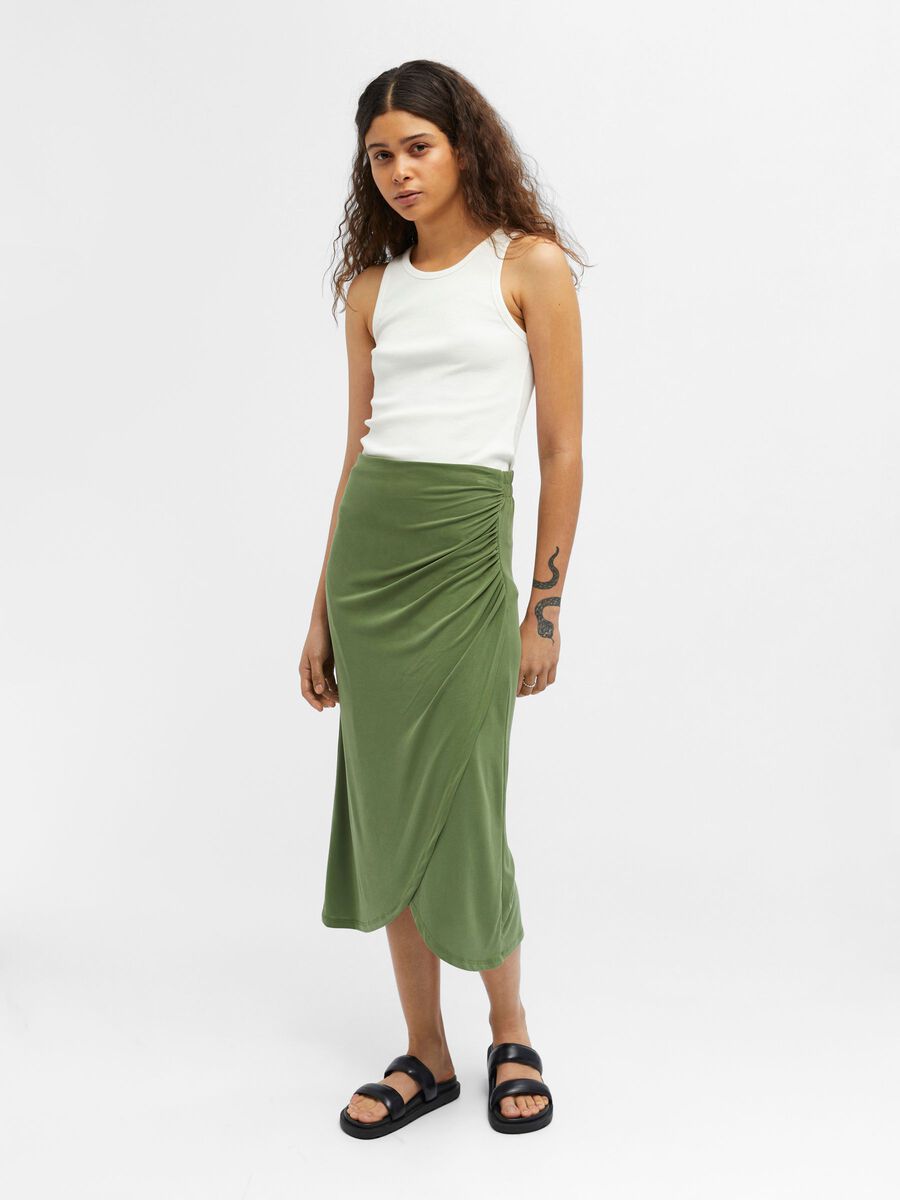 JANE MIDI SKIRT (VINEYARD GREEN)