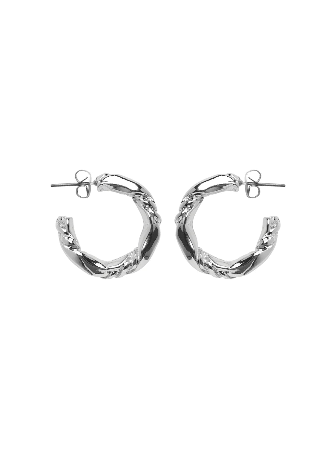 LULU HOOP EARRINGS (SILVER)
