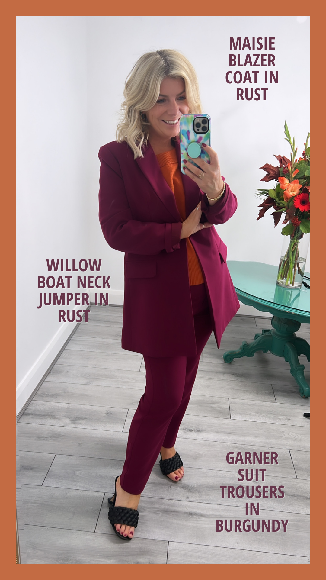 Garner Trousers (Burgundy)