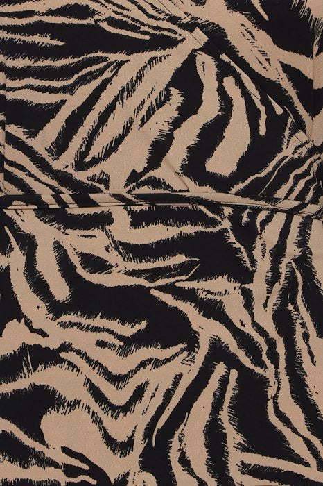 SANNY WRAP TOP (BLACK & TAN)