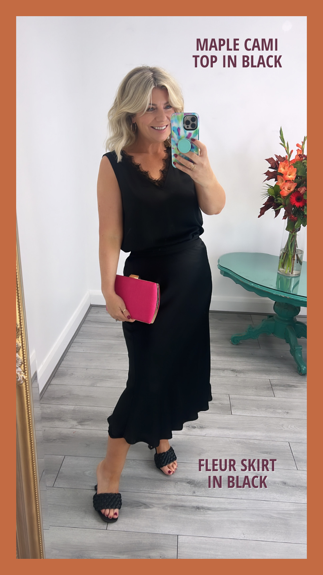 Maple Cami Top (Black)