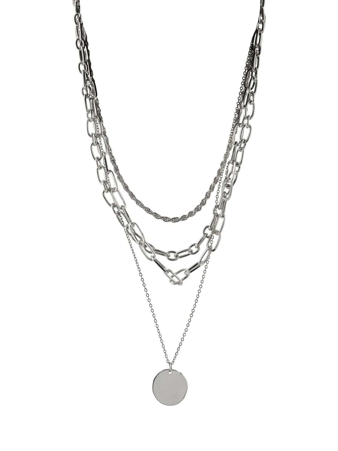 GINA COMBI NECKLACE (SILVER)