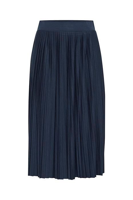 Wimsy Pleated Midi Skirt (Total Eclipse)