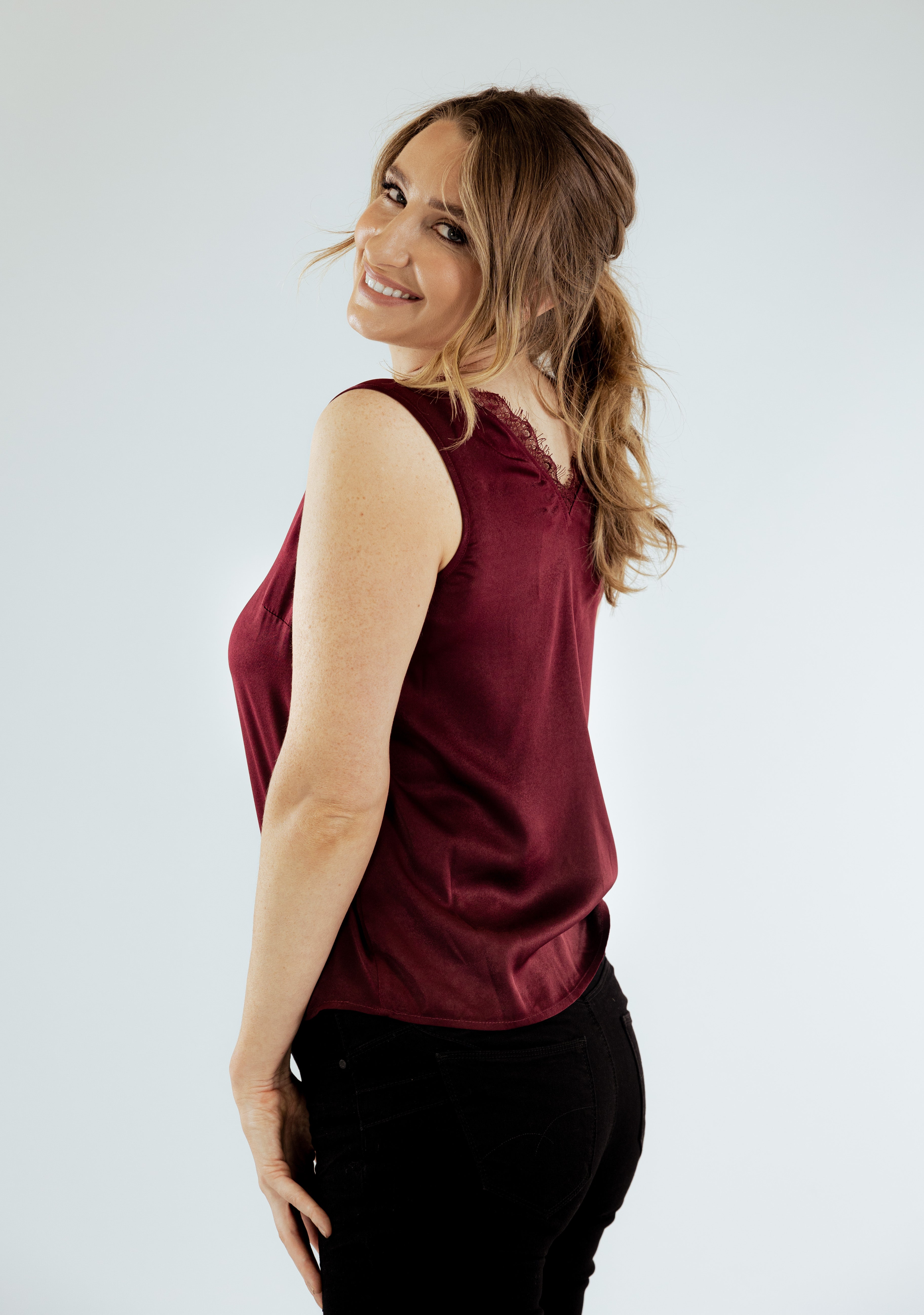 Maple Cami Top (Burgundy)