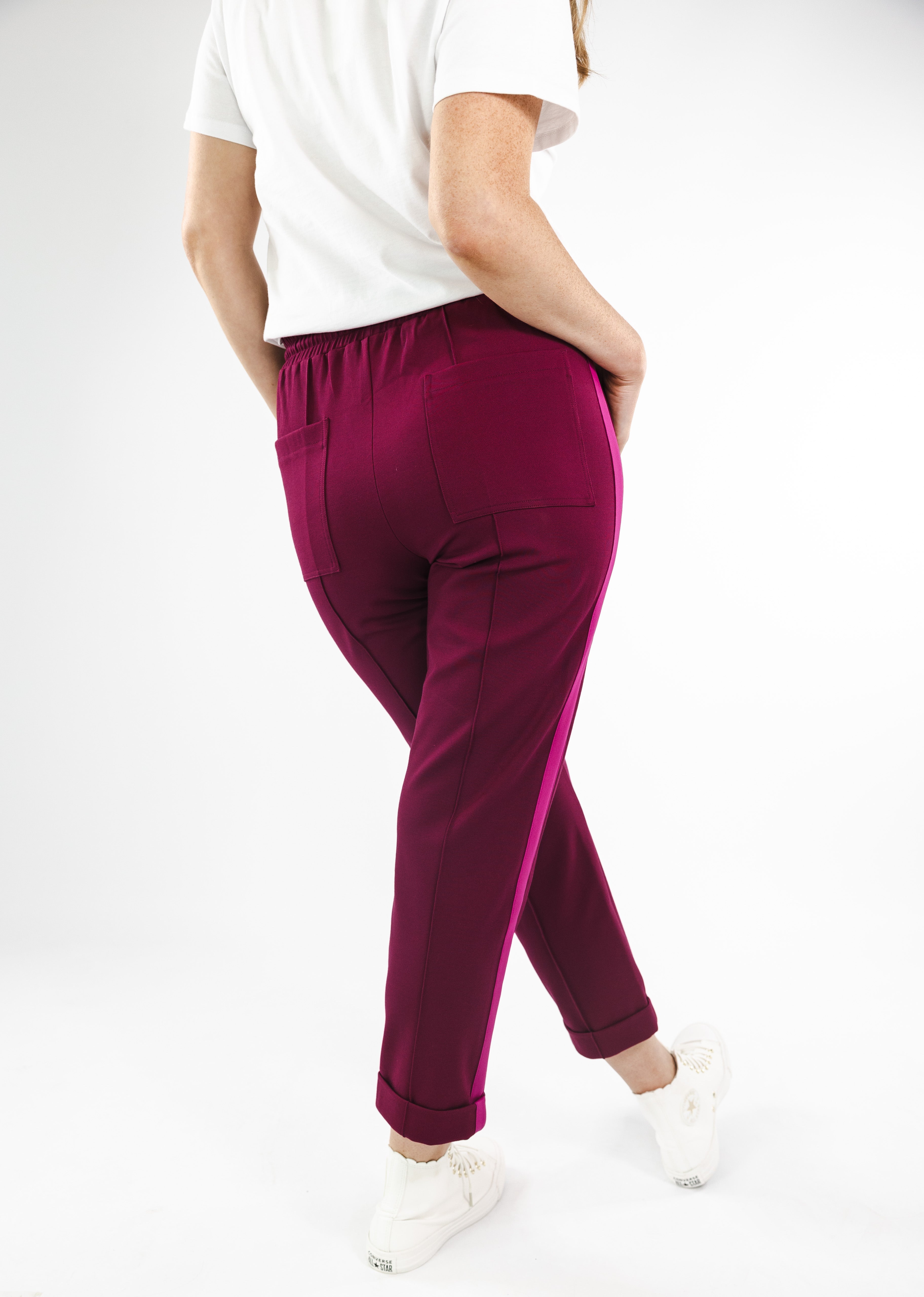 Holly Pants (Burgundy)